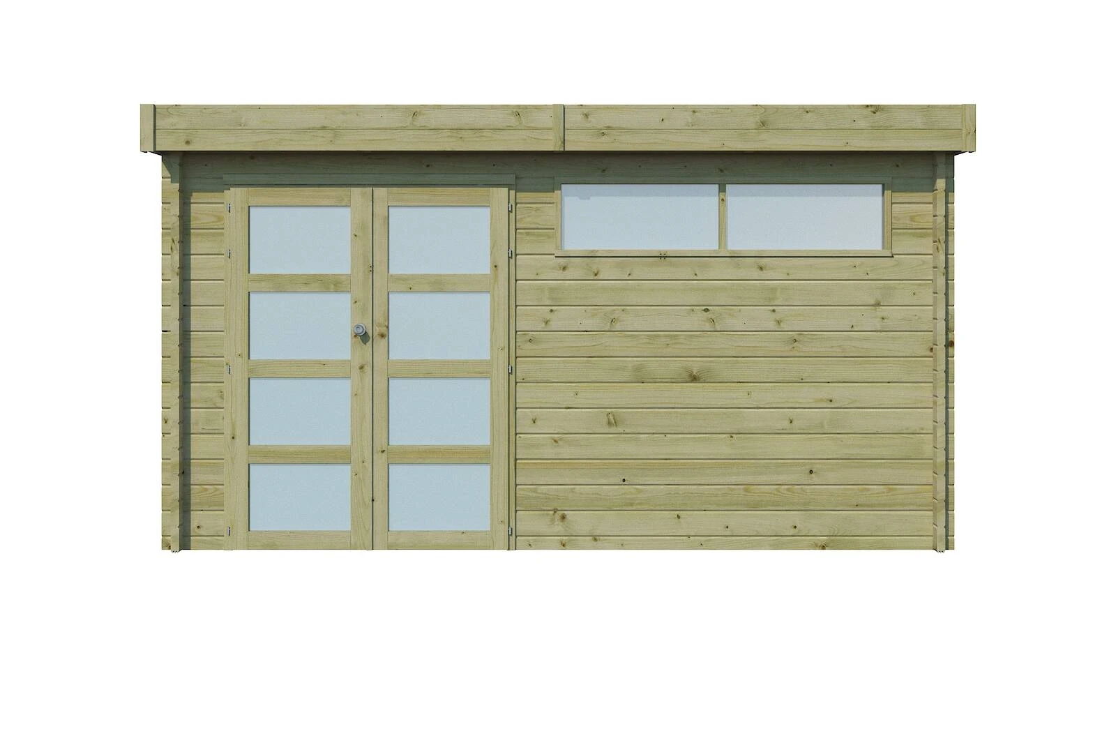 Woodlands Blokhut Modern met Dakisolatie Geïmpregneerd 415 x 295 cm - Afbeelding 1